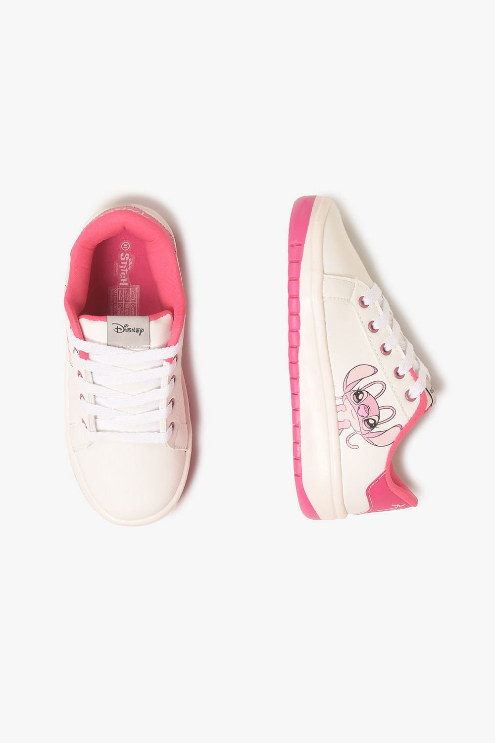 Tênis Infantil Danguinho Lillo Stitch Branco/Rosa 3