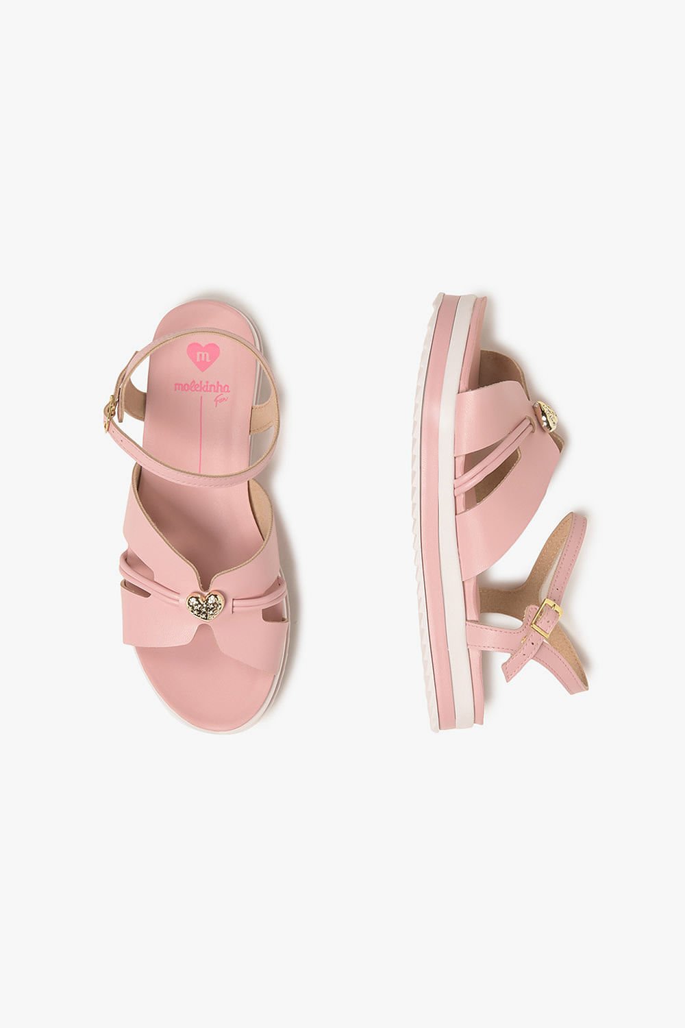Sandália Infantil Flatform Molekinha Fatima Rosa 3