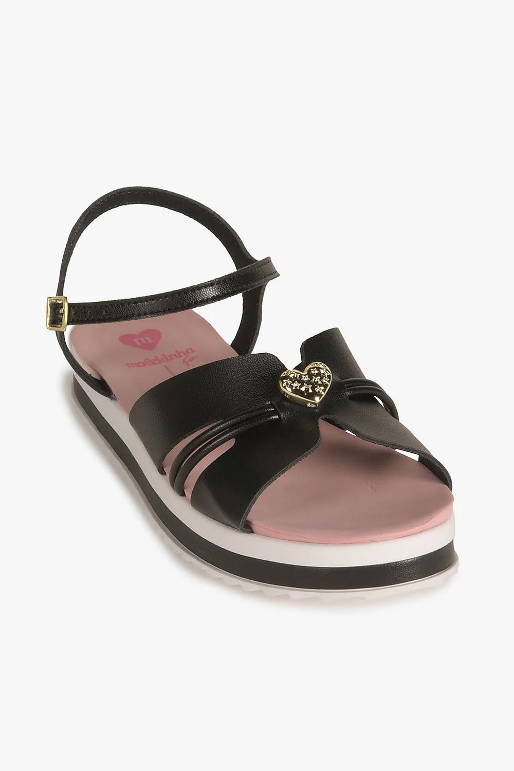 Sandália Infantil Flatform Molekinha Fatima Preto 4