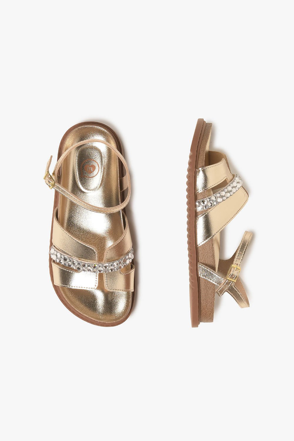 Sandália Infantil Molekinha Kiria Dourado 3