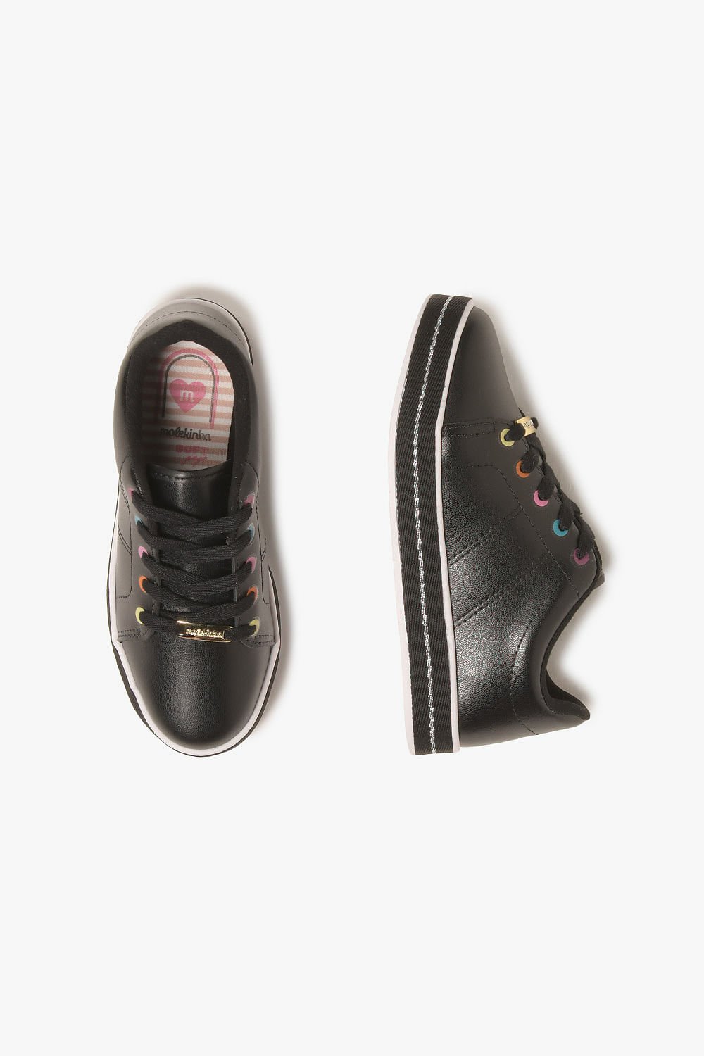 Tênis Casual Infantil Molekinha Lice Preto 3