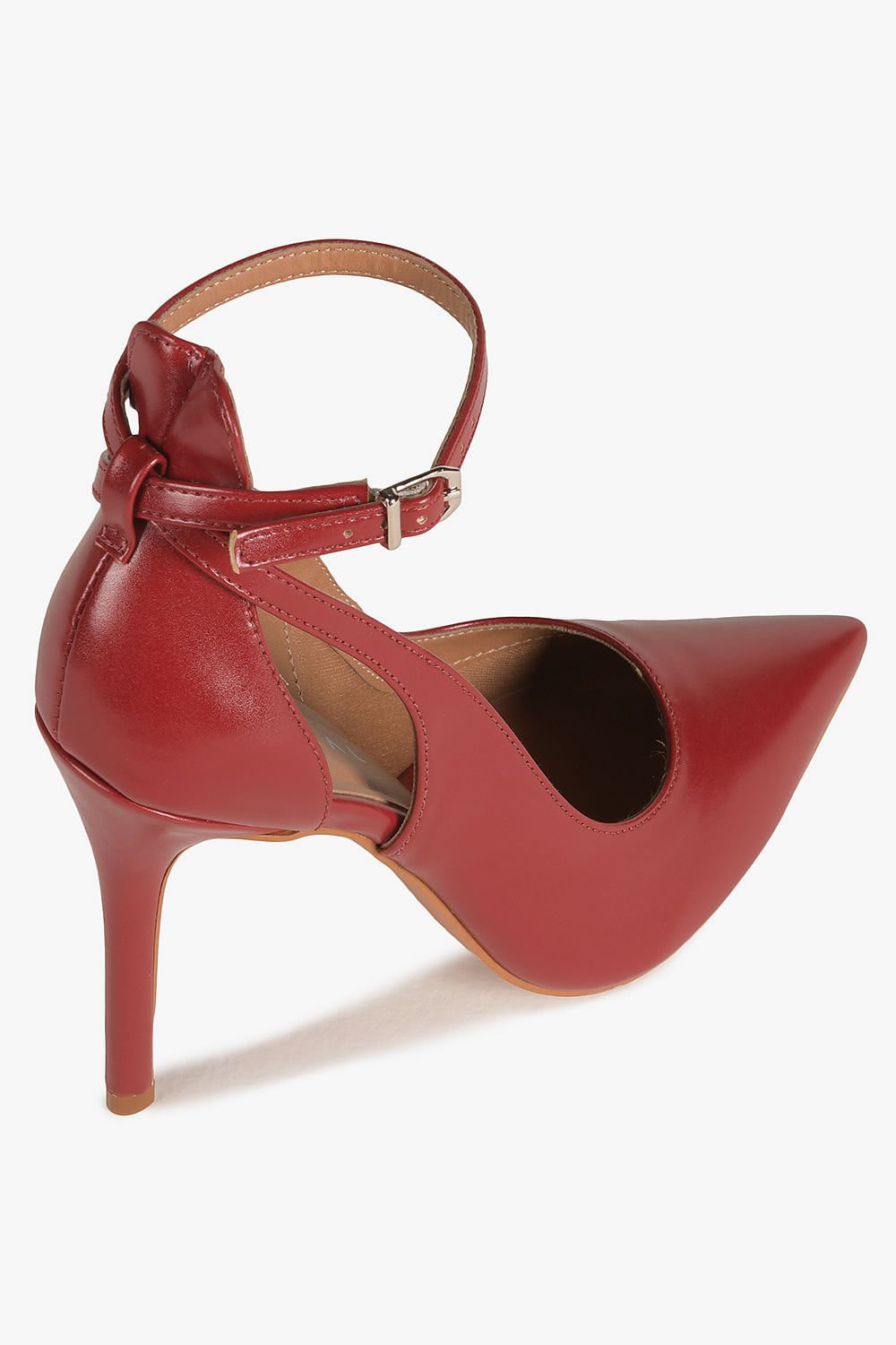 Scarpin Feminino Recorte Salto Alto Mundial Roxanne Bordô 2