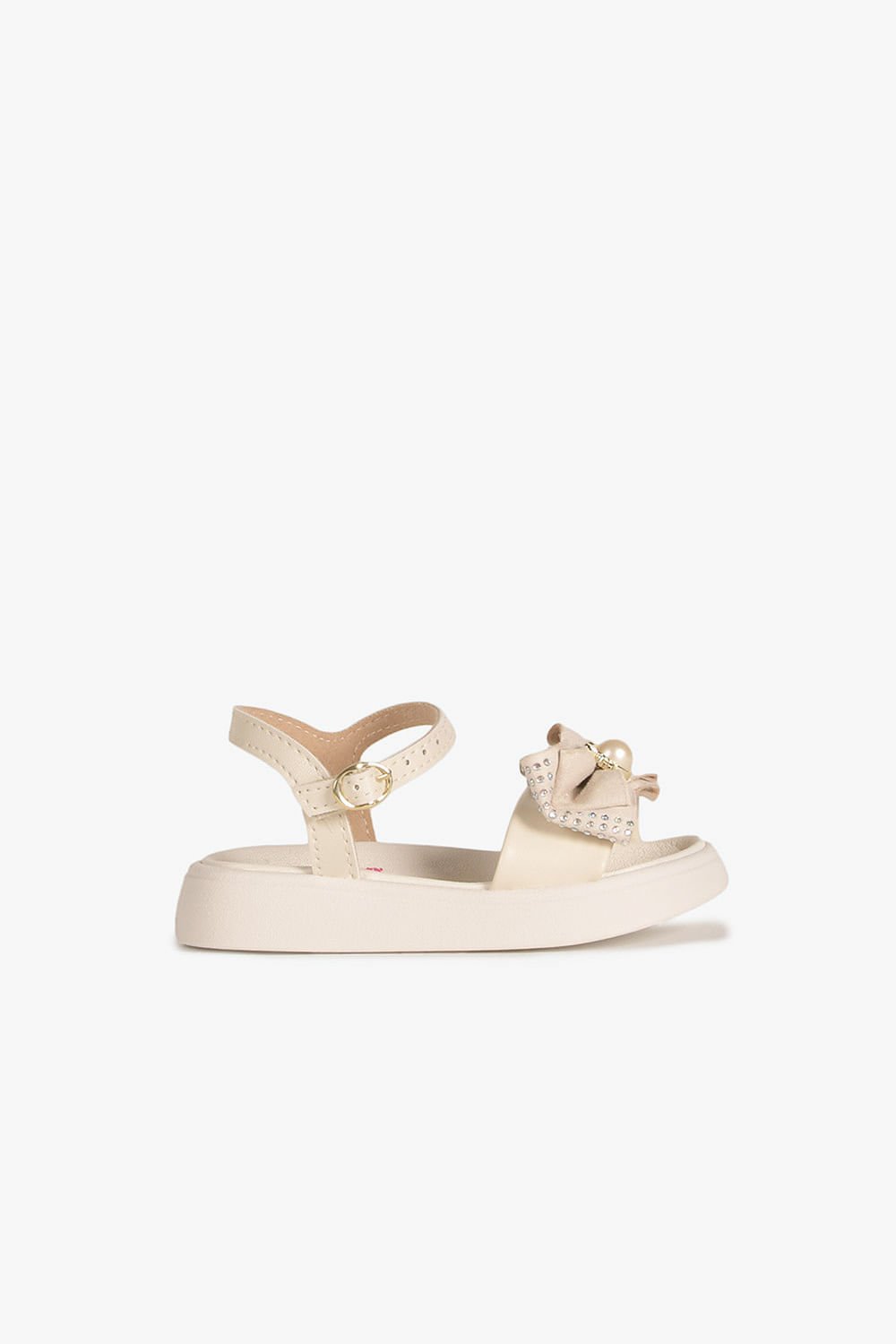 Sandália Infantil Pé Com Pé Laura Off White 1