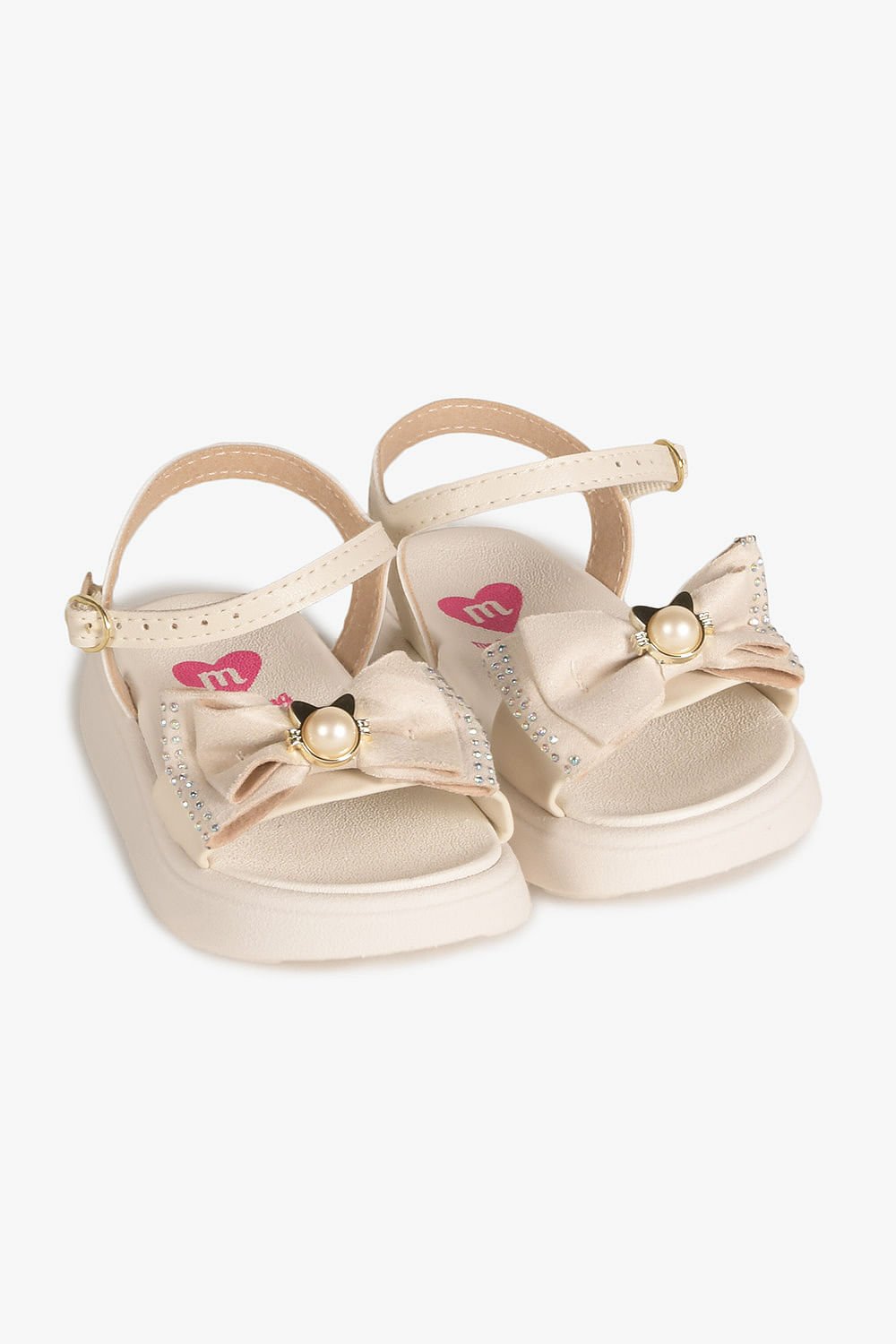 Sandália Infantil Pé Com Pé Laura Off White 2