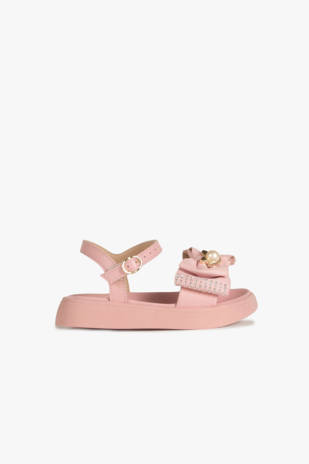 Sandália Infantil Pé Com Pé Laura Rosa 1