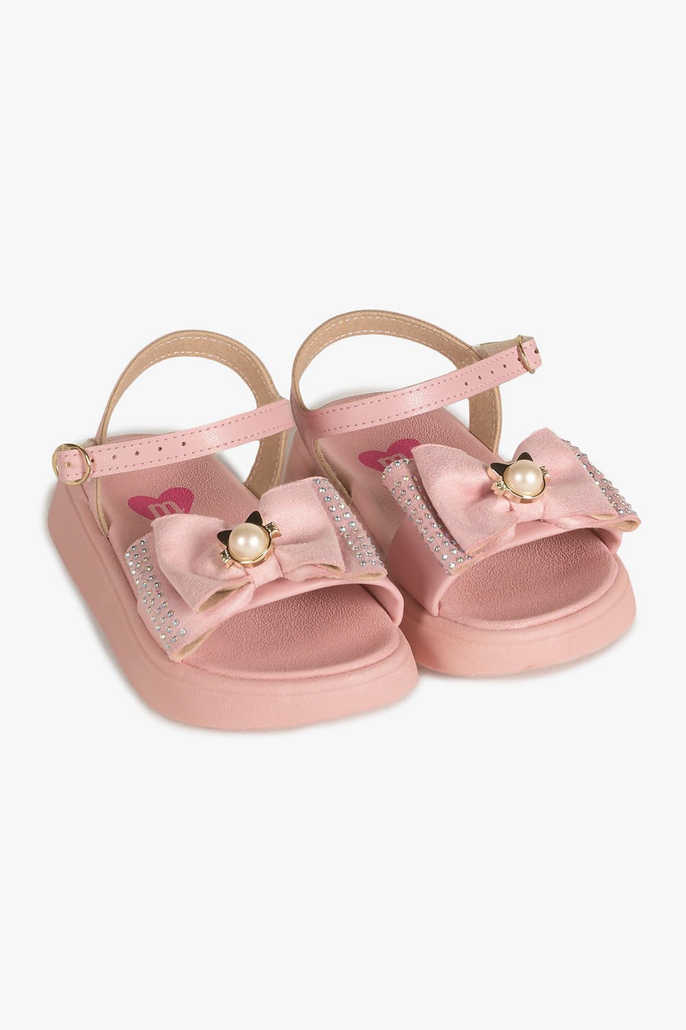 Sandália Infantil Pé Com Pé Laura Rosa 2