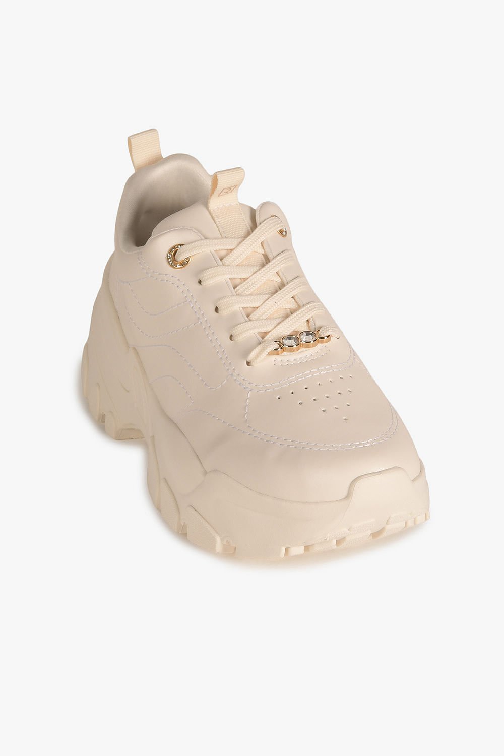 Tênis Feminino Plataforma Ramarim Mirele Bege 4