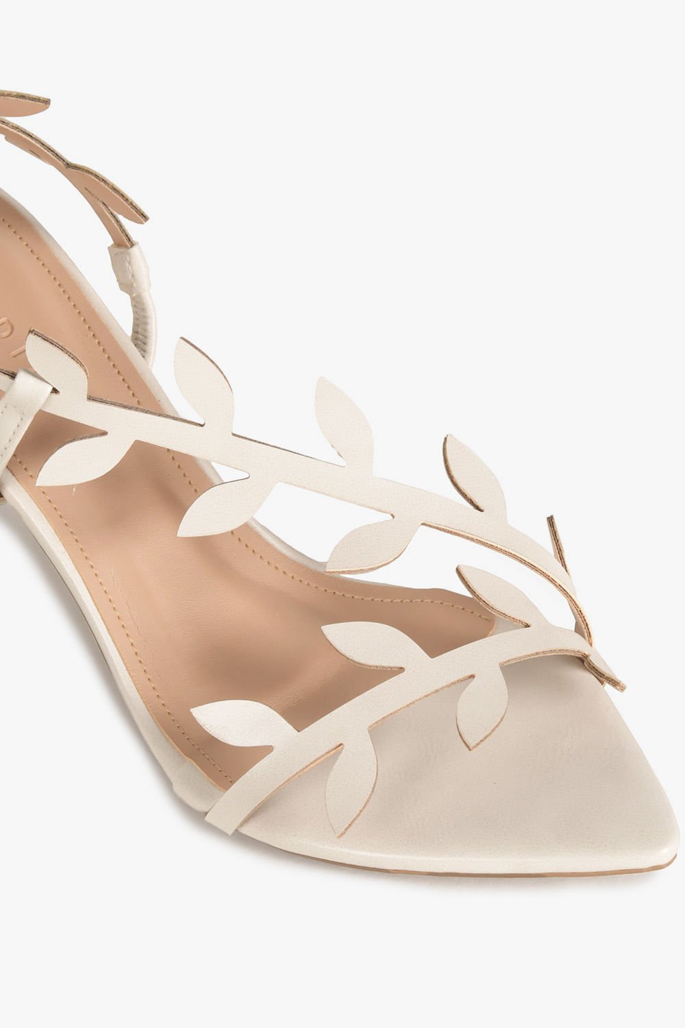 Sandália Feminina Salto Alto Mundial Elenya Off White 2