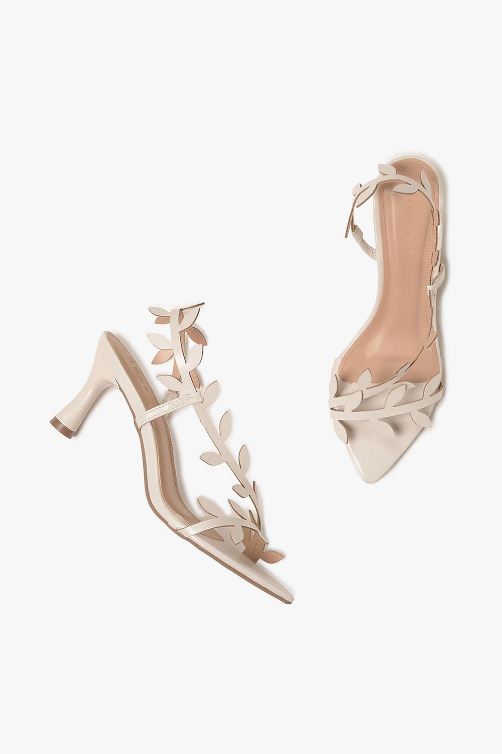 Sandália Feminina Salto Alto Mundial Elenya Off White 3