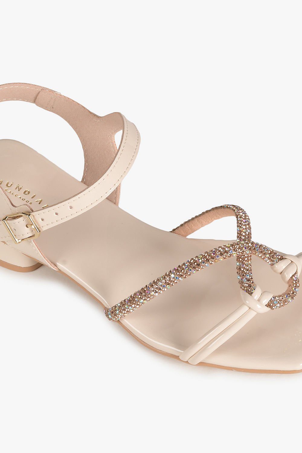 Sandália Infantil Salto Baixo Mundial Dan Branco 2