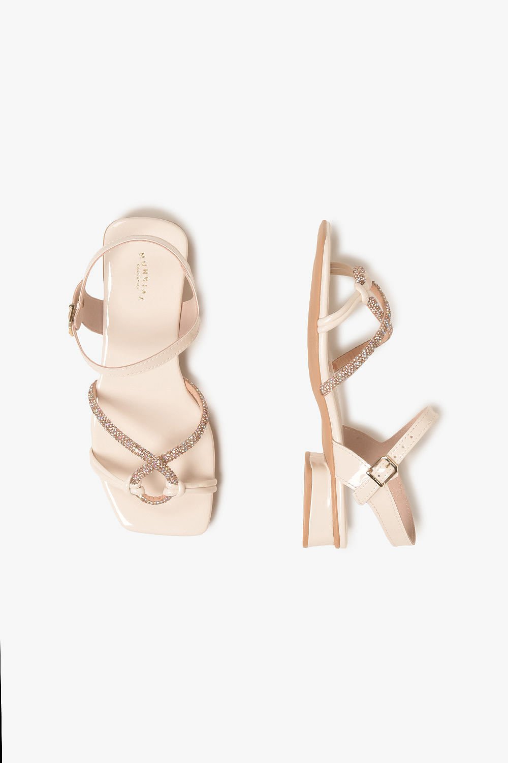 Sandália Infantil Salto Baixo Mundial Dan Branco 3