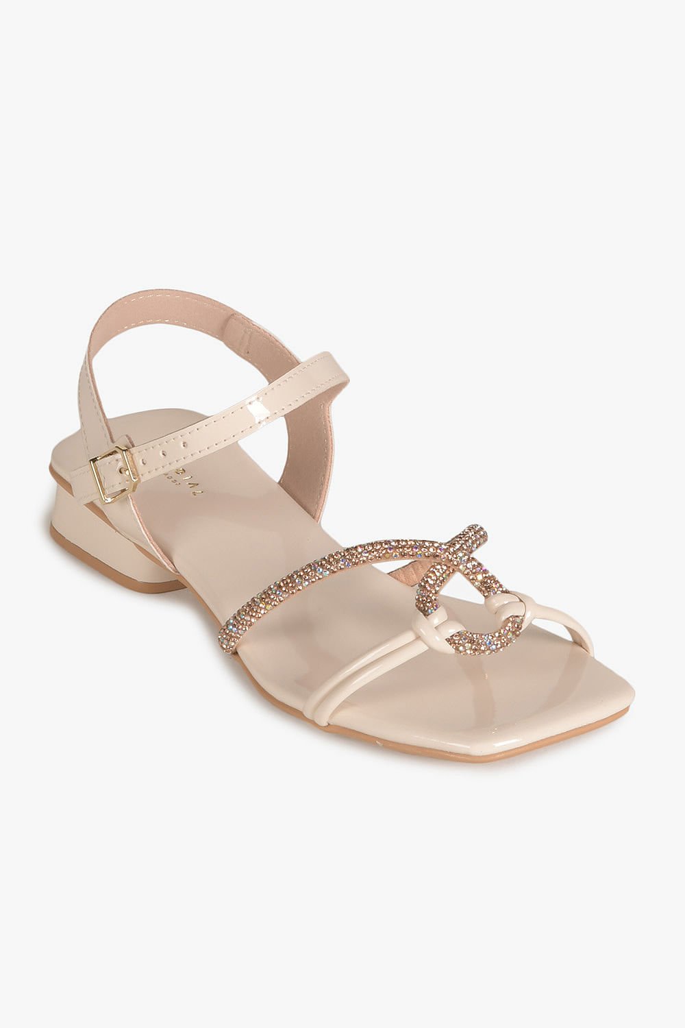 Sandália Infantil Salto Baixo Mundial Dan Branco 4