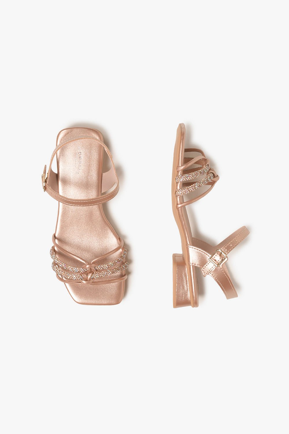 Sandália Infantil Salto Baixo Mundial Valentina Bronze 3