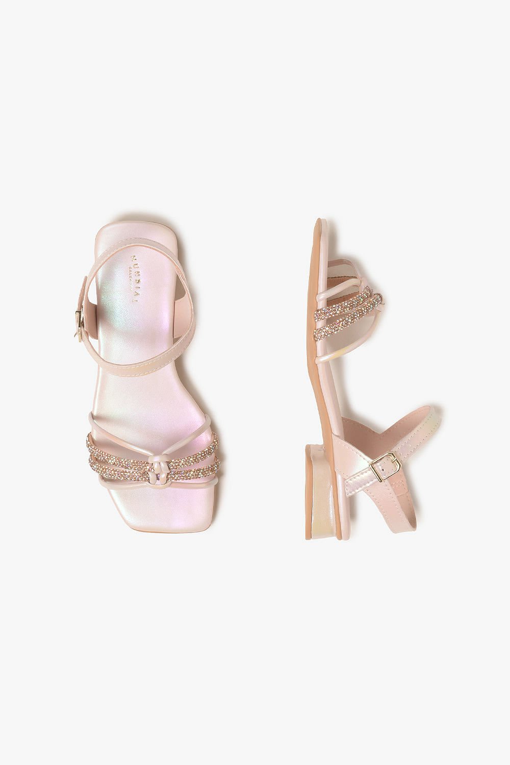 Sandália Infantil Salto Baixo Mundial Valentina Rosa 3