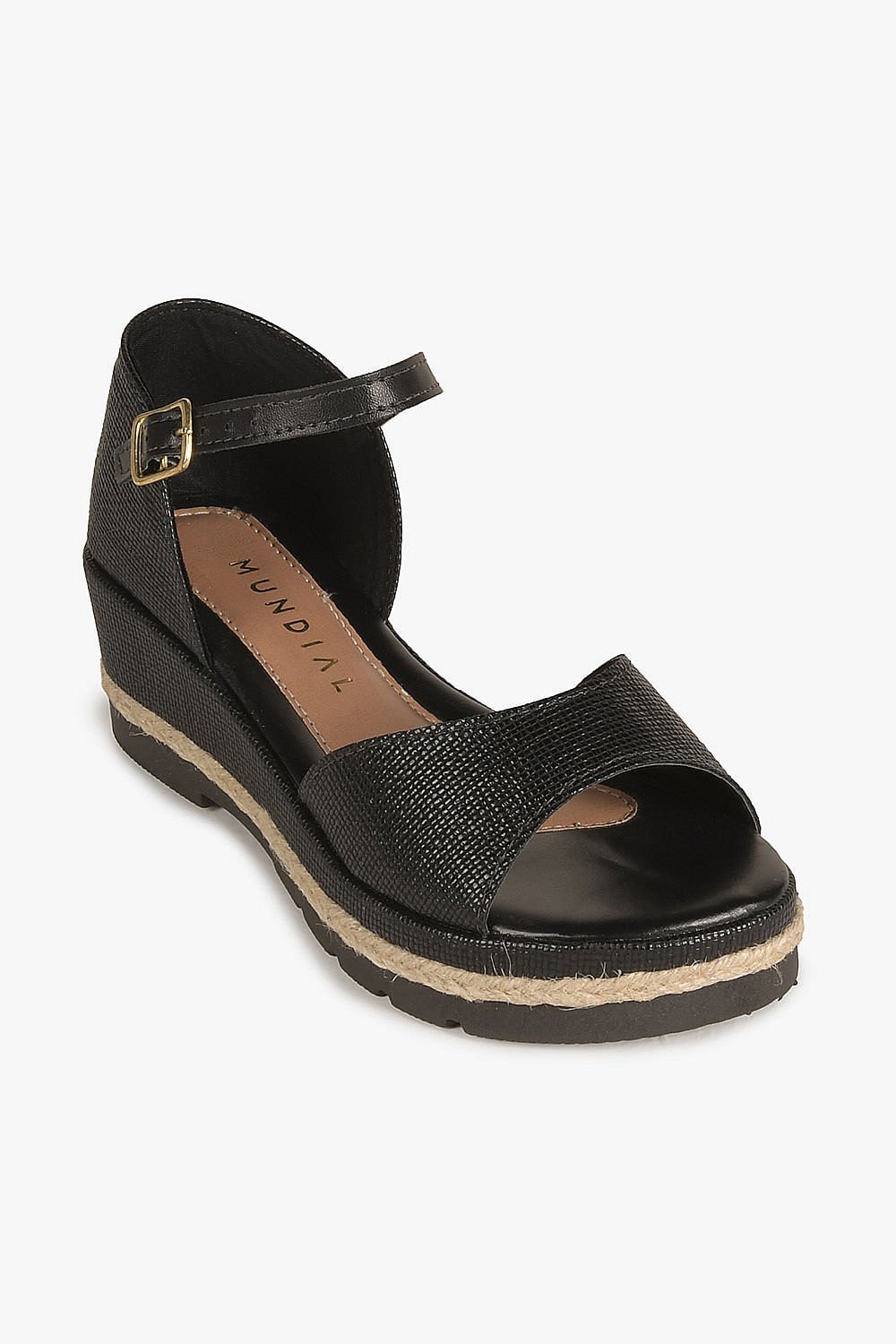 Sandália Infantil Anabela Menina Fashion Lyne Preto 4