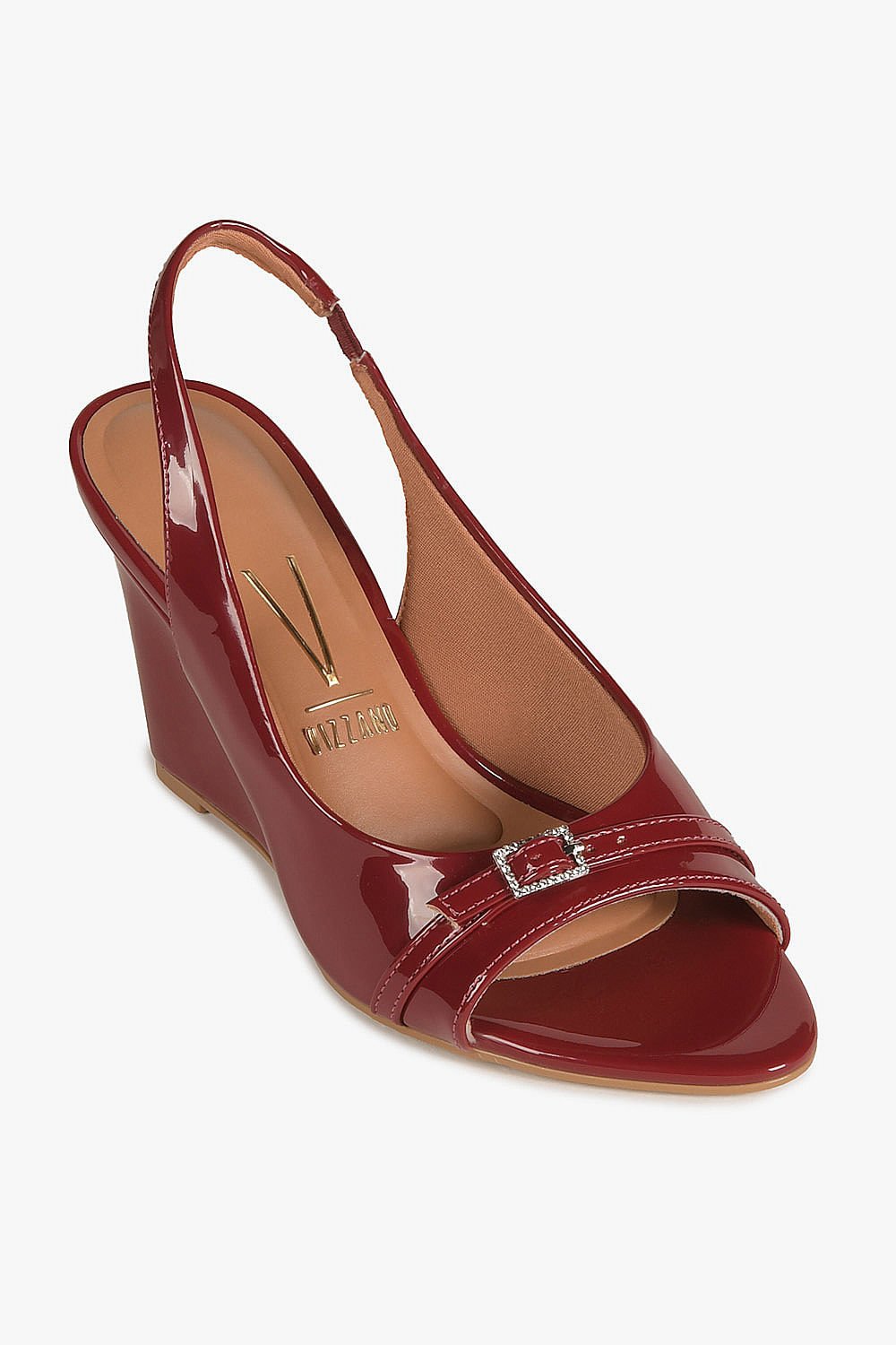 Sandália Feminina Anabela Vizzano Maristela Bordô 4