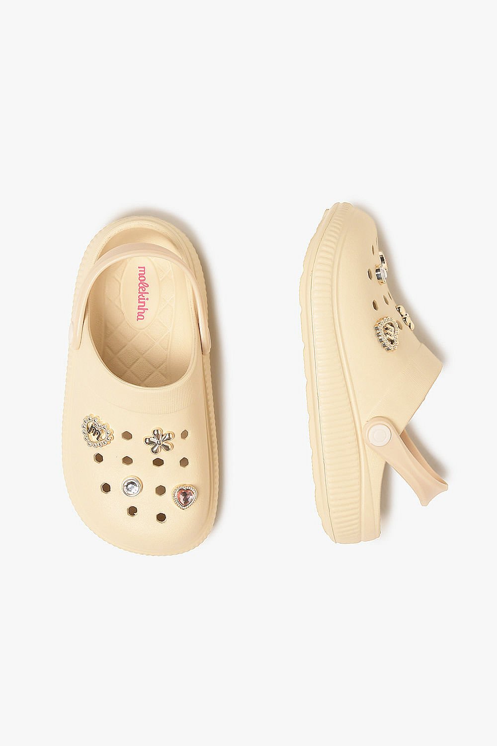 Clog Infantil Molekinha Clarie Bege 3