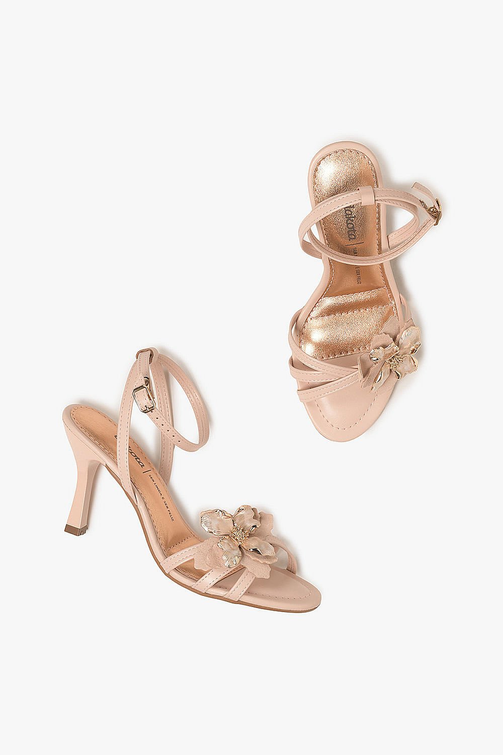 Sandália Feminina Salto Alto Dakota Dandara Bege 3