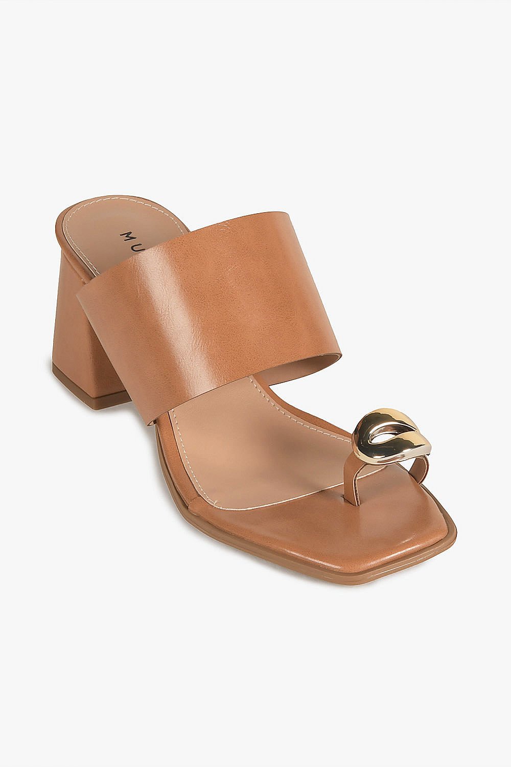 Tamanco Feminino Salto Médio Mundial Amanda Caramelo 4