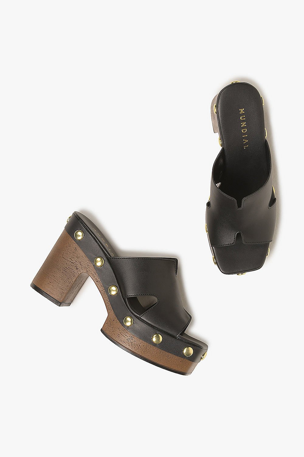 Tamanco Feminino Meia-Pata Mundial Tiffany Preto 3