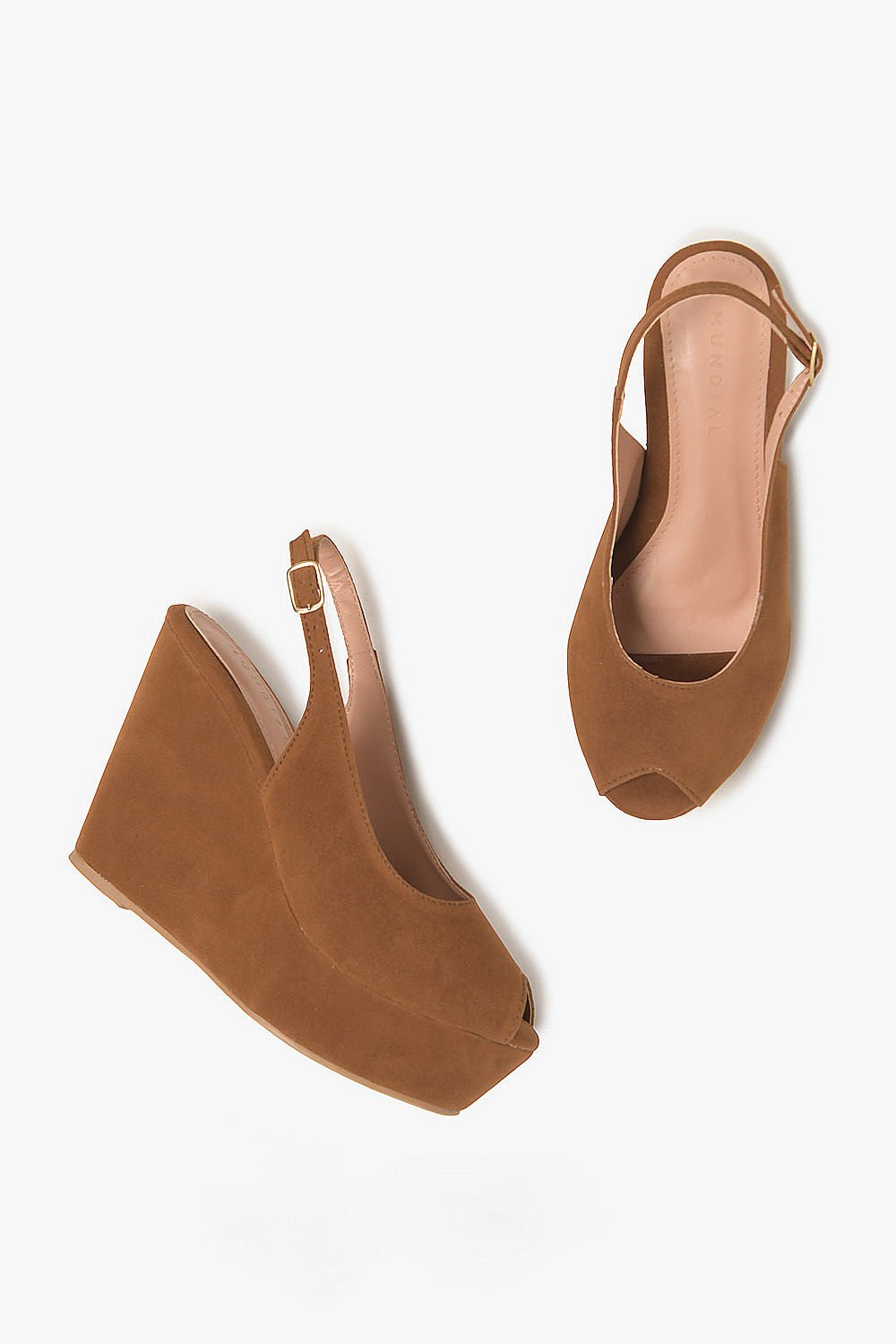 Sandália Feminina Anabela Mundial Belinda Caramelo 3