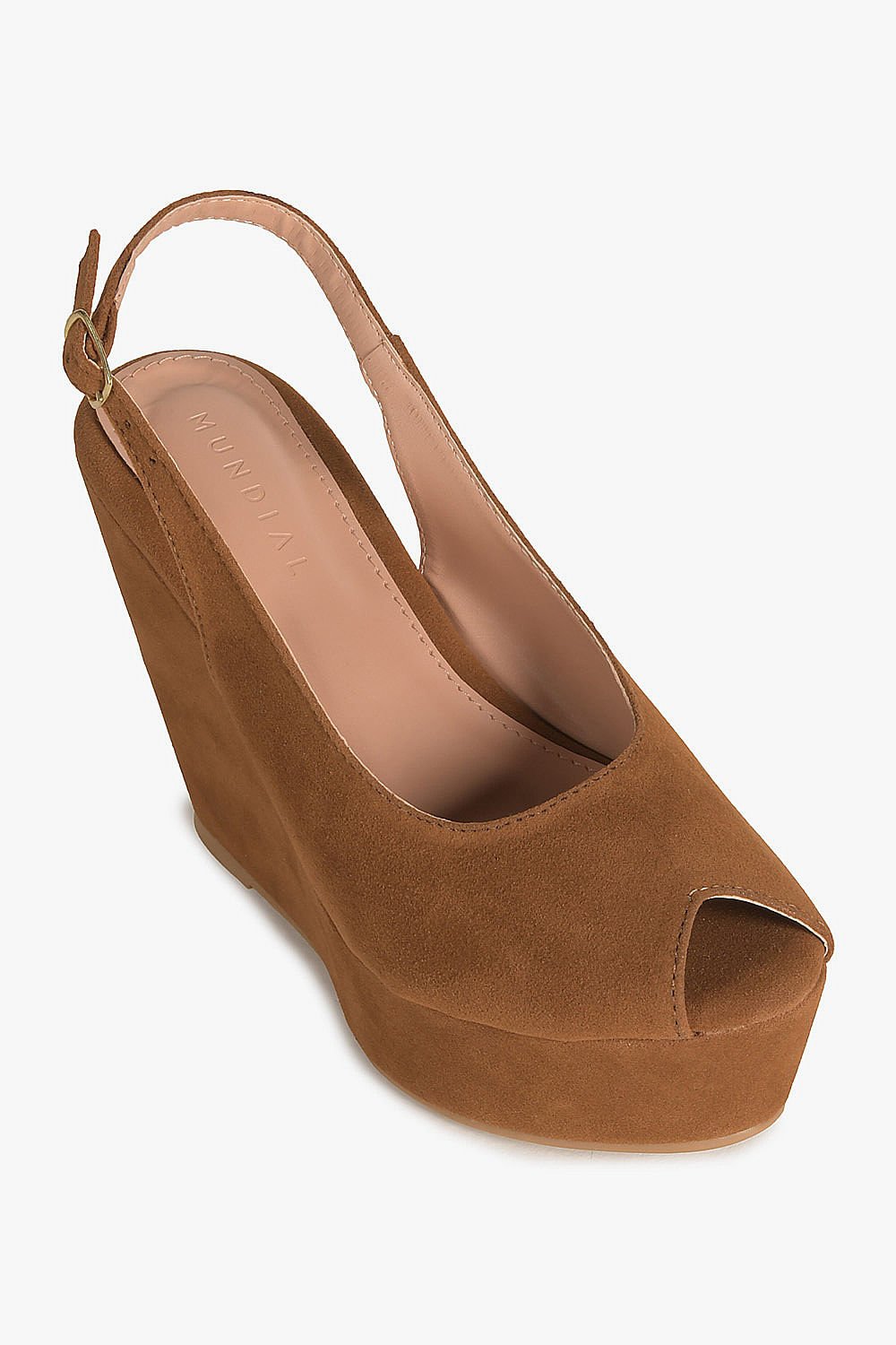 Sandália Feminina Anabela Mundial Belinda Caramelo 4