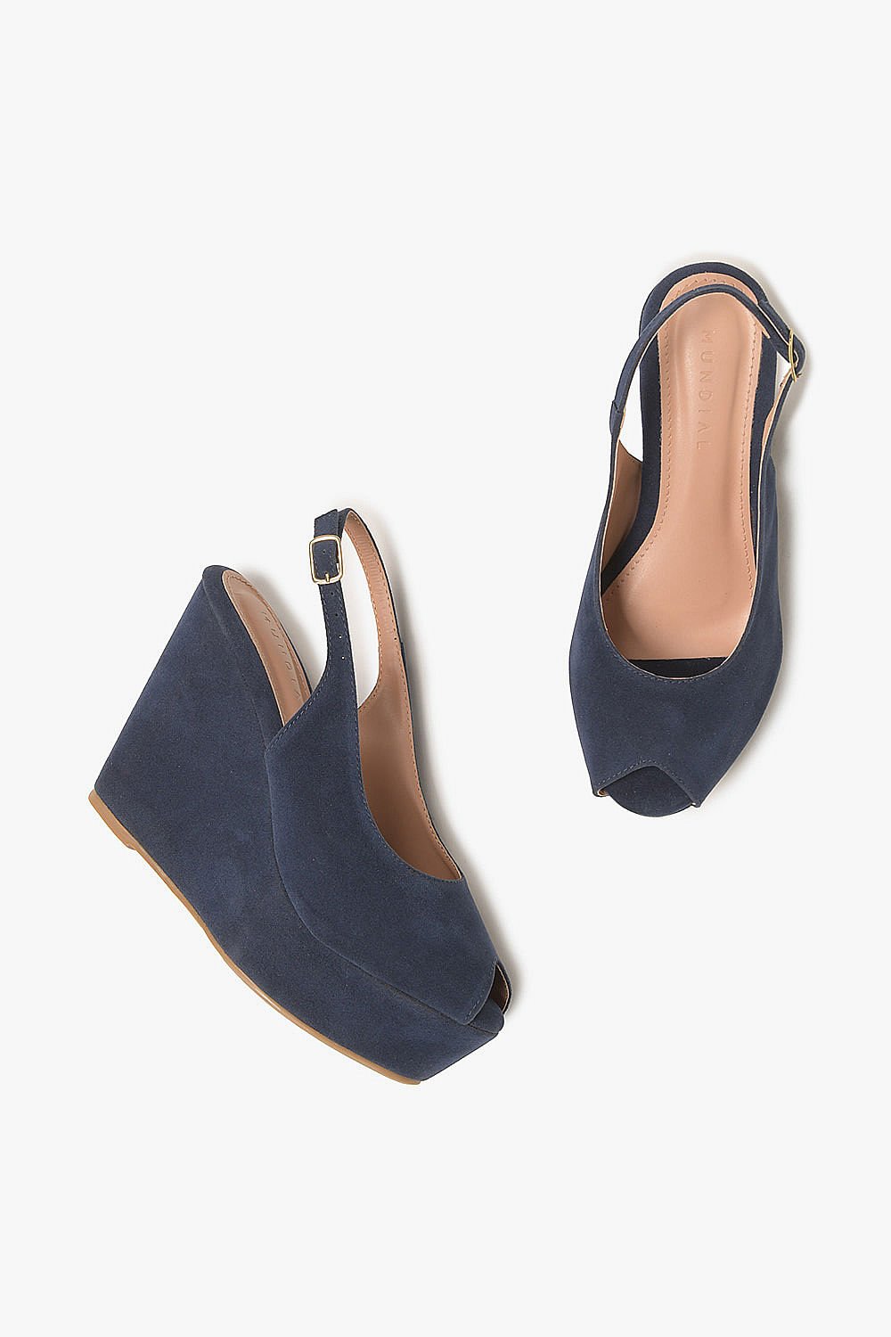 Sandália Feminina Anabela Mundial Belinda Azul 4