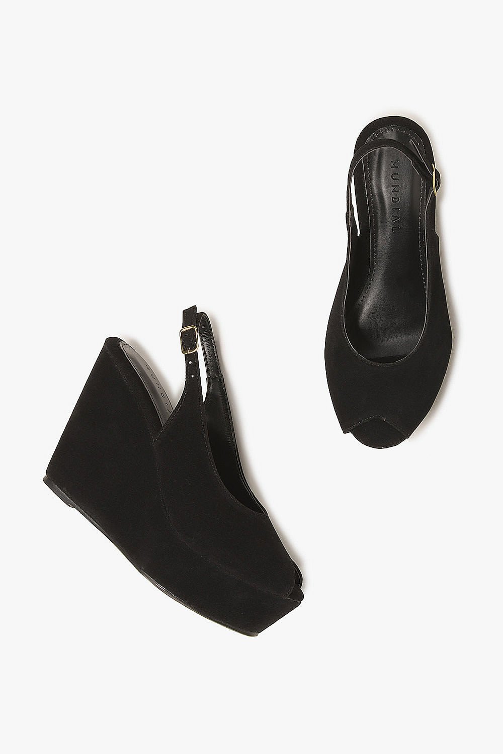 Sandália Feminina Anabela Mundial Belinda Preto 3