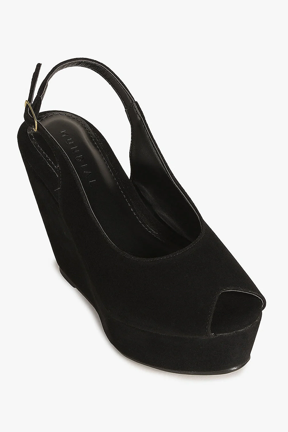 Sandália Feminina Anabela Mundial Belinda Preto 4