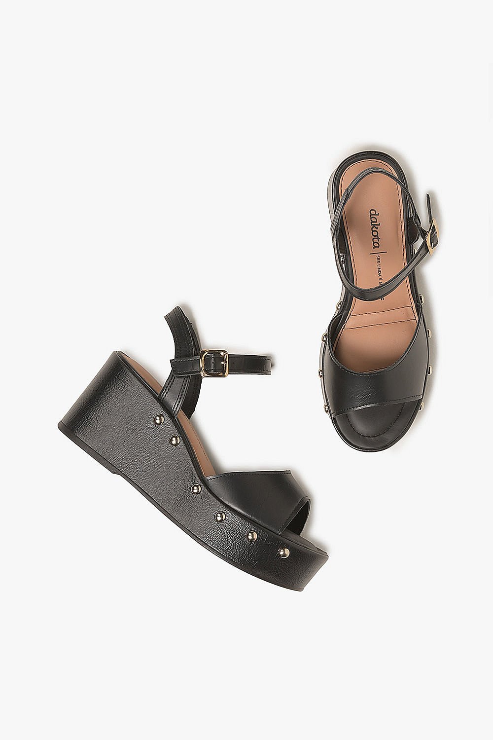 Sandália Feminina Anabela Dakota Yvette Preto 3