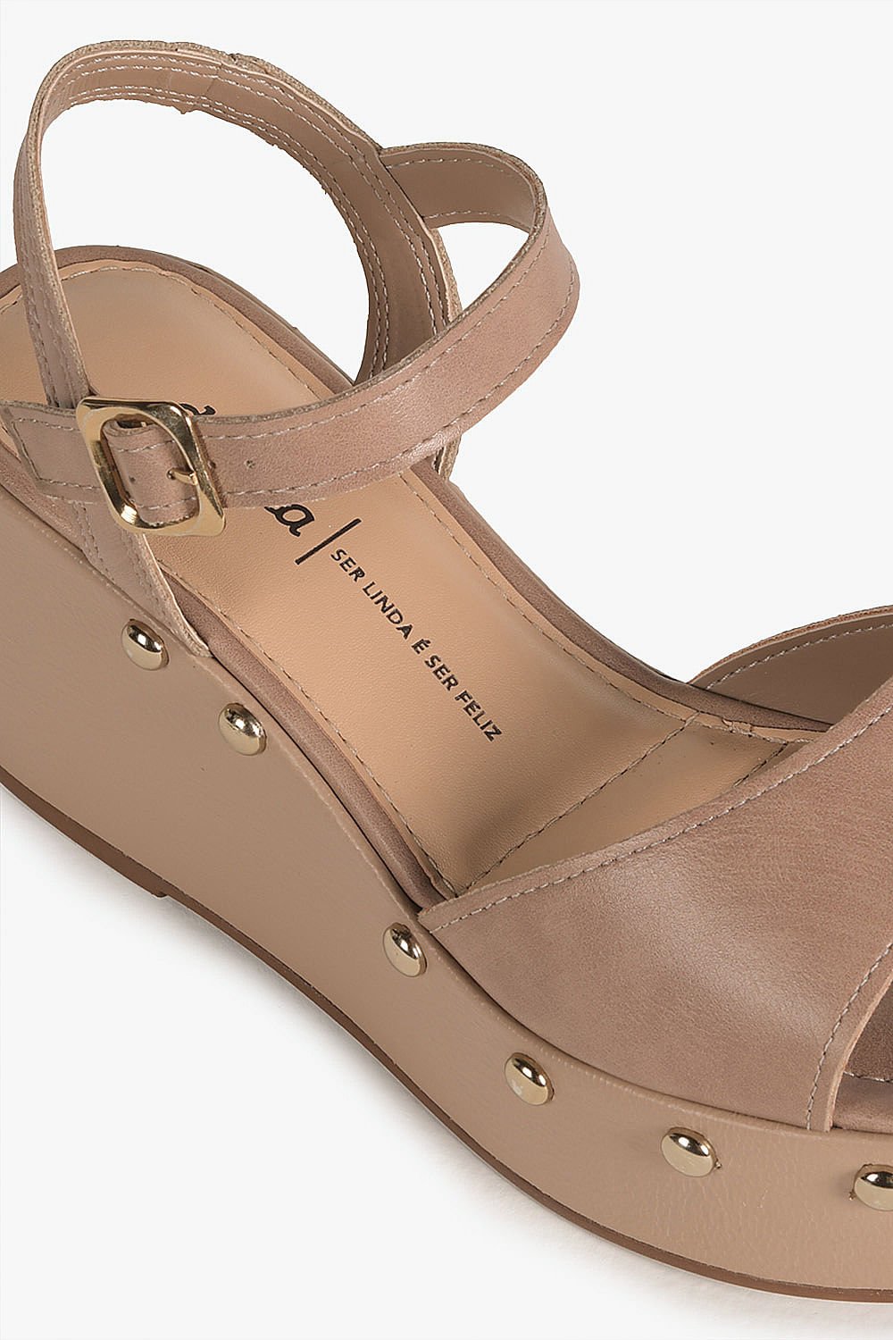 Sandália Feminina Anabela Dakota Yvette Bege 2