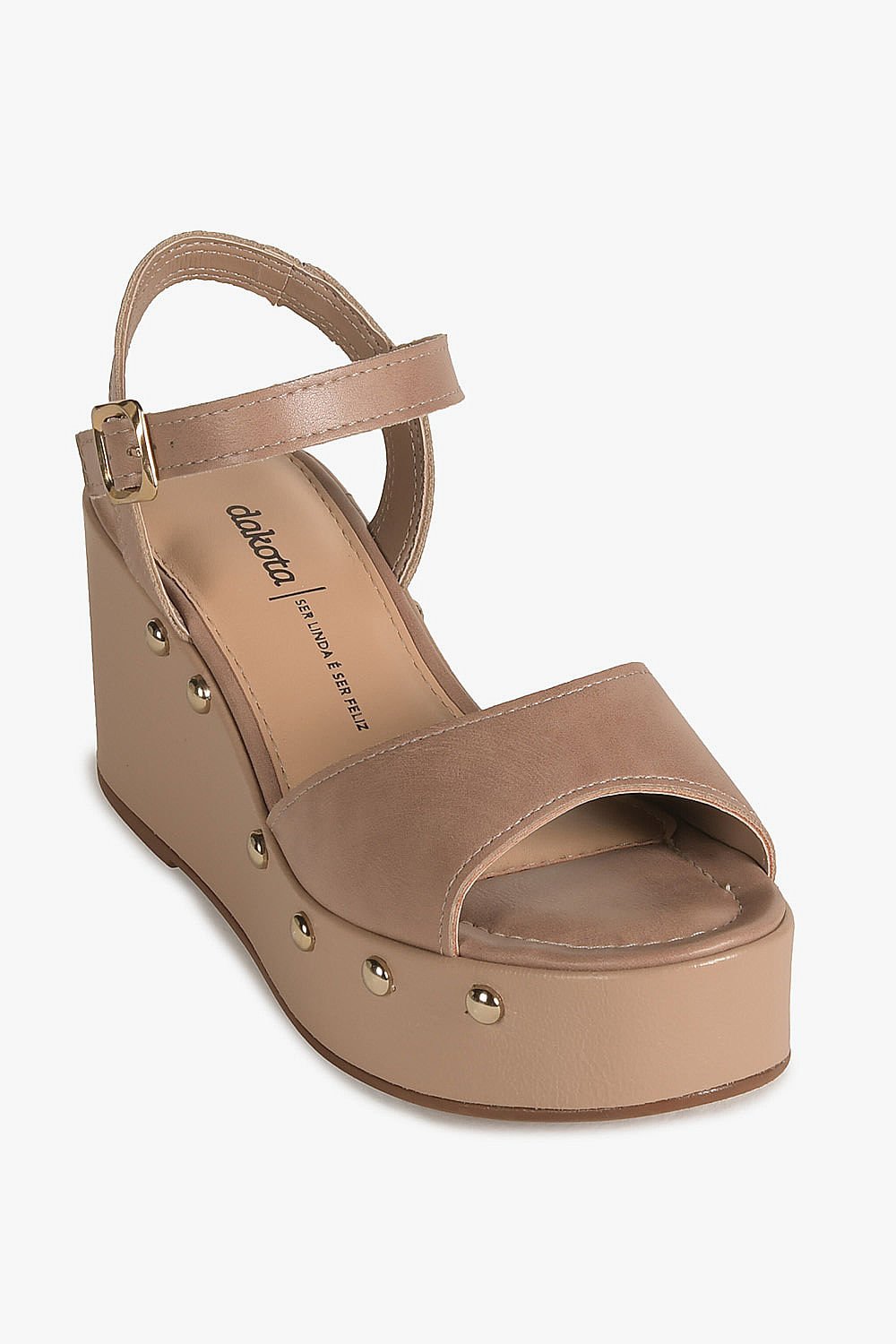 Sandália Feminina Anabela Dakota Yvette Bege 4