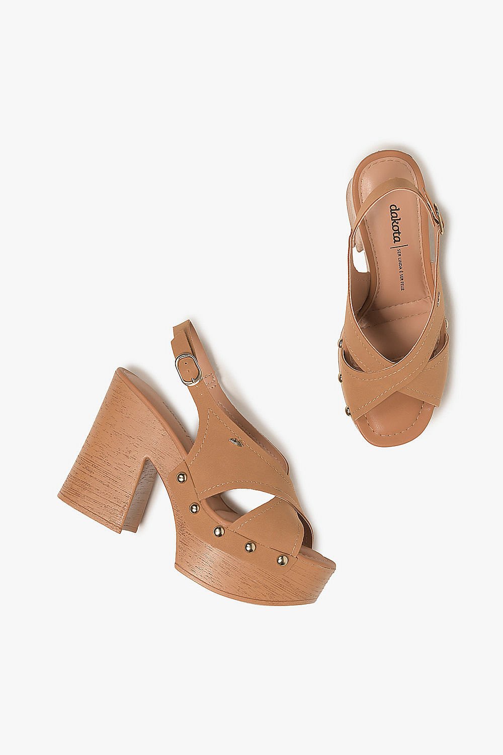 Sandália Feminina Meia Pata Dakota Zamira Caramelo 3