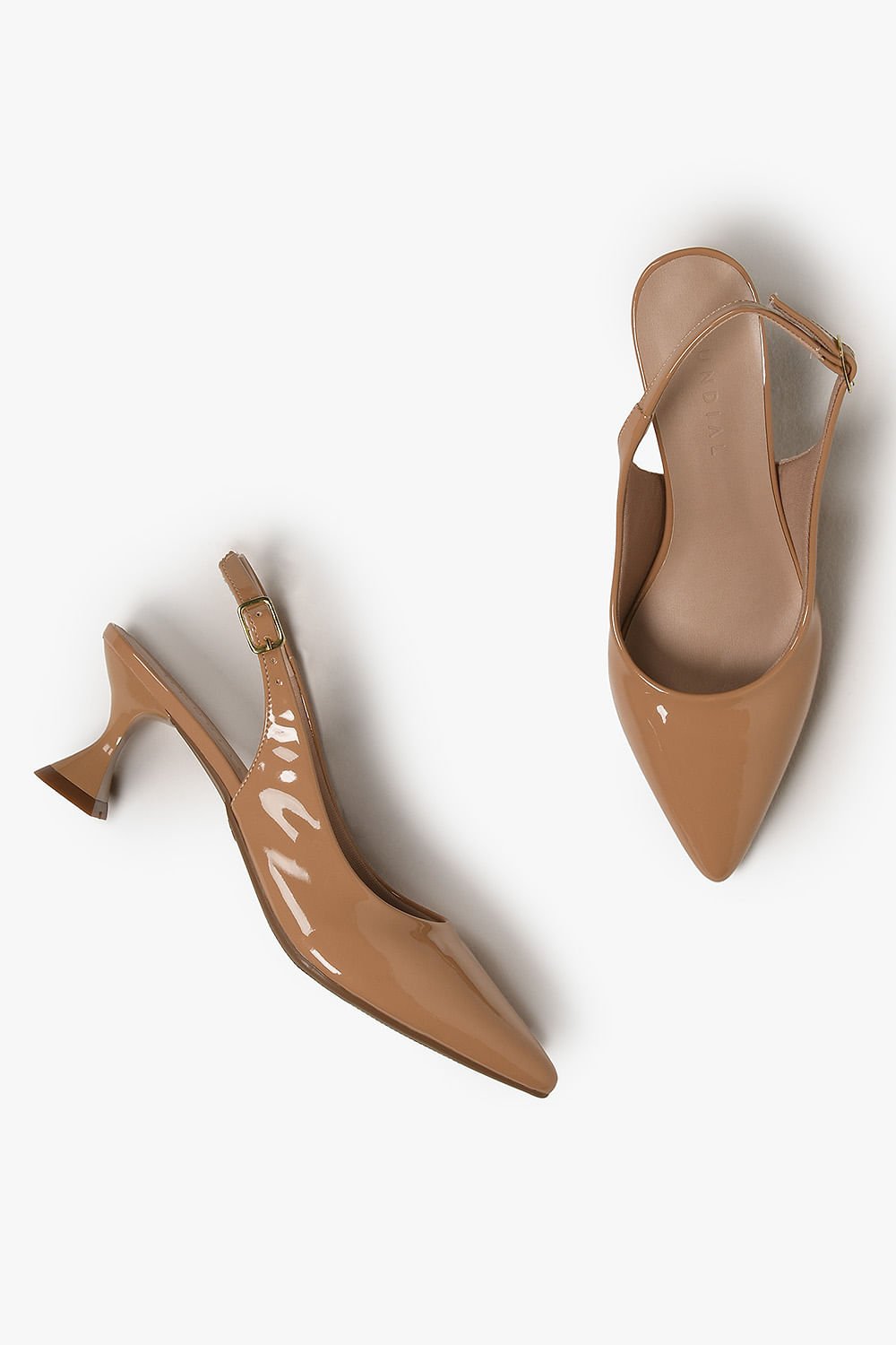 Sapato Feminino Slingback Mundial Ionice Bege 3