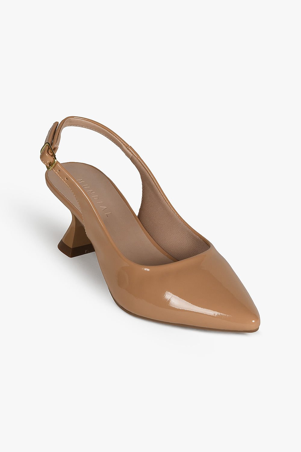 Sapato Feminino Slingback Mundial Ionice Bege 4