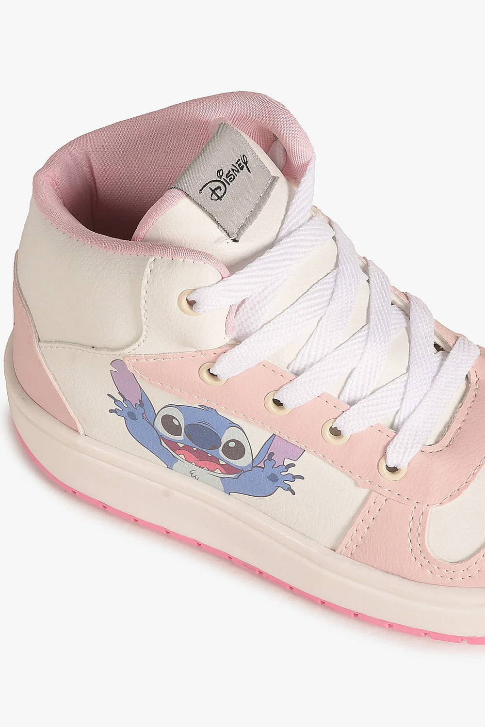 Tênis Infantil Cano Alto Danguinho Lillo Sticht Branco/Rosa 2