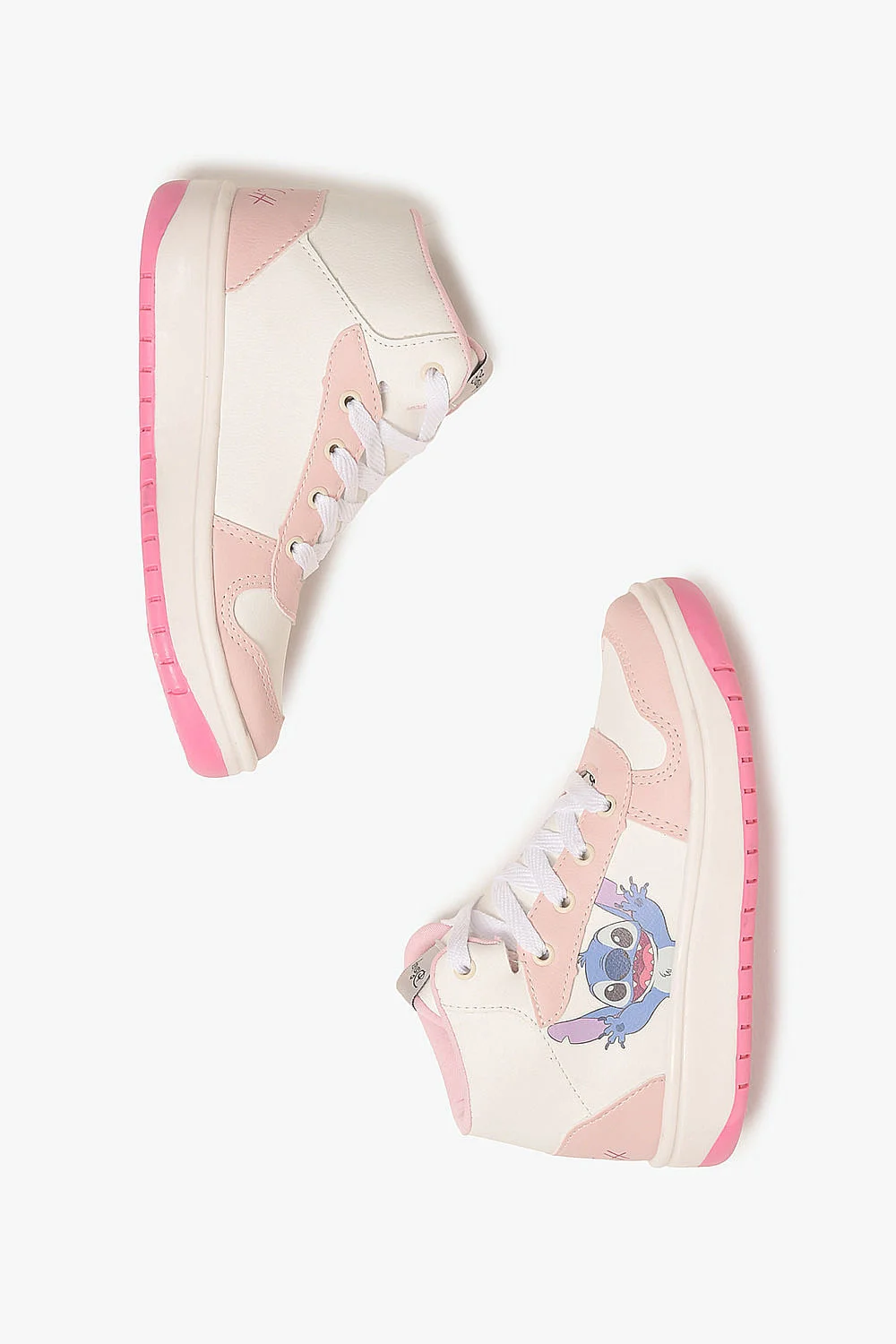 Tênis Infantil Cano Alto Danguinho Lillo Sticht Branco/Rosa 3