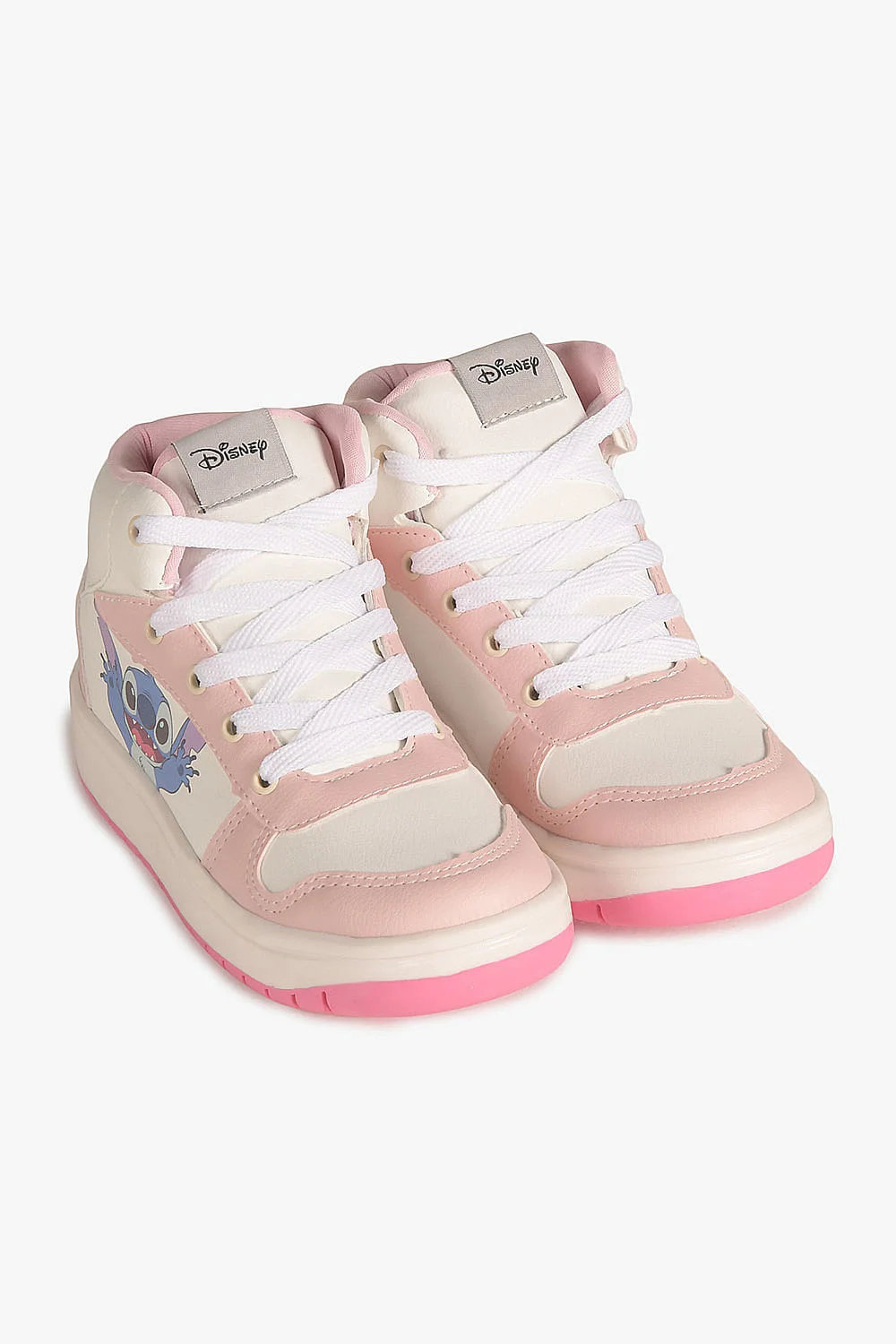 Tênis Infantil Cano Alto Danguinho Lillo Sticht Branco/Rosa 4