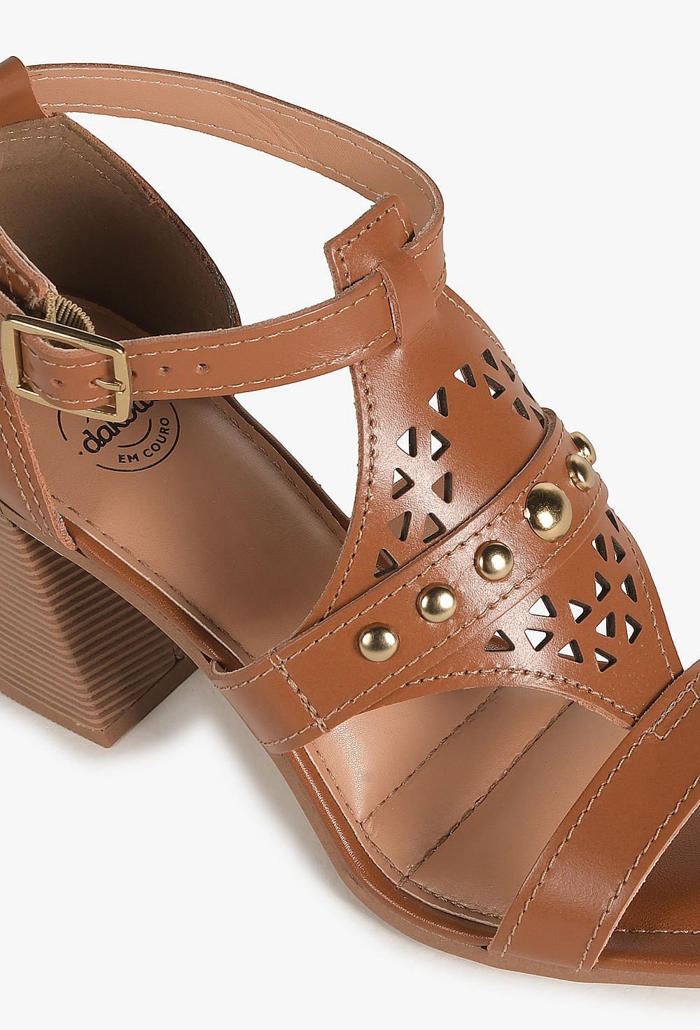 Sandália Feminina Salto Alto Dakota Adelise Caramelo 2