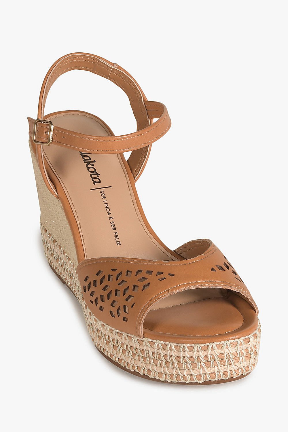 Sandália Feminina Anabela Dakota Melanie Caramelo 4