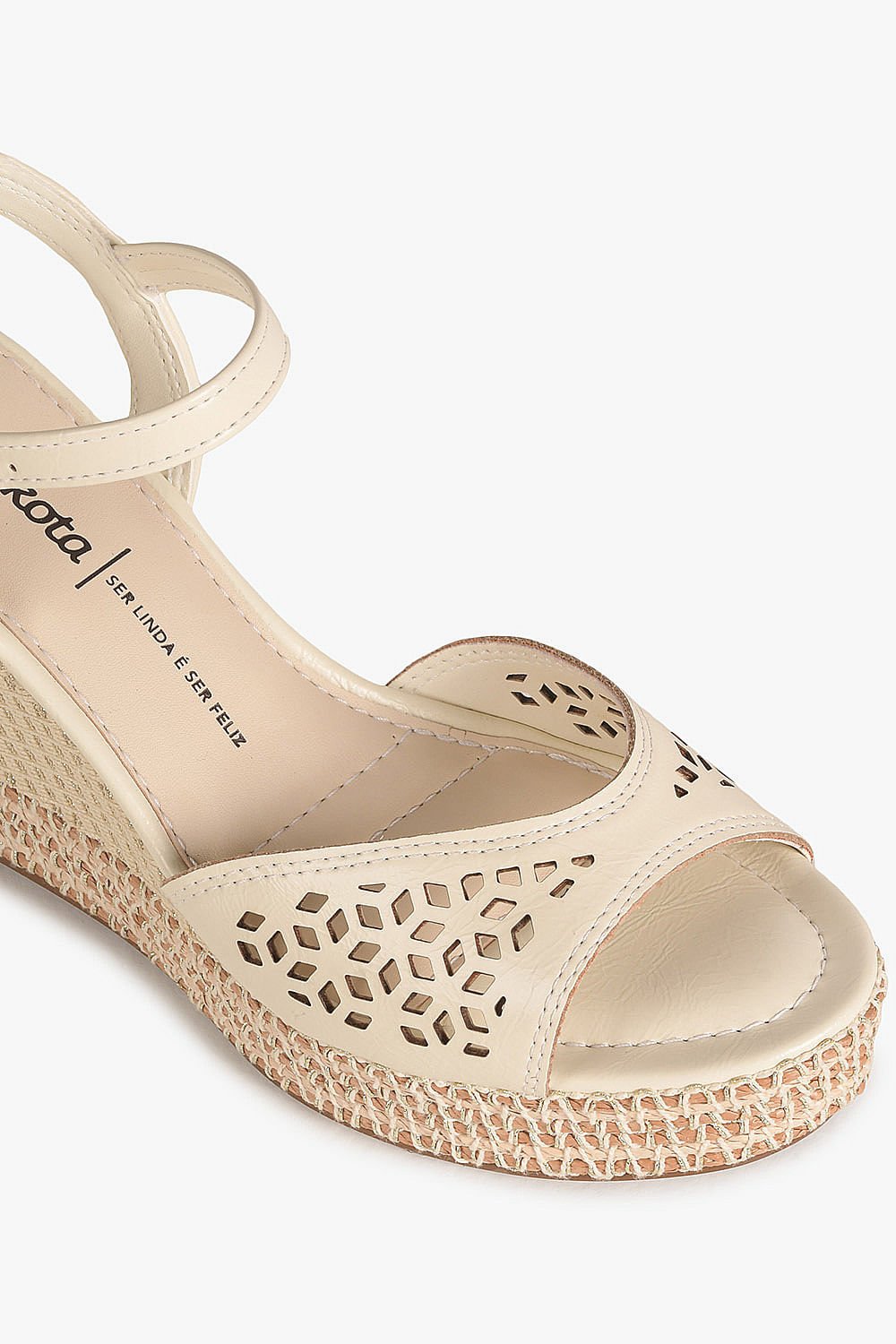 Sandália Feminina Anabela Dakota Melanie Off White 2