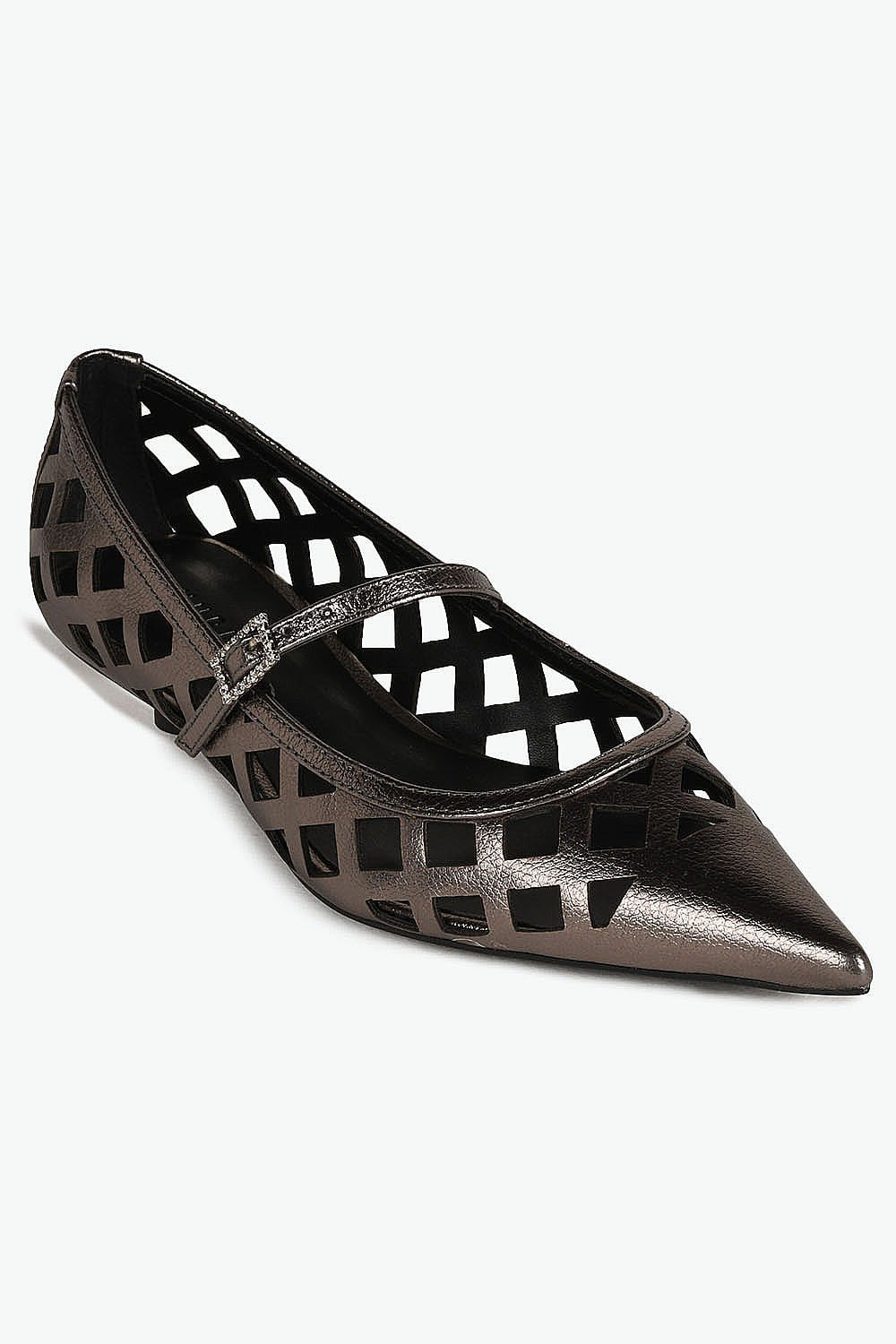 Sapato Feminino De Boneca Mundial Chiara Prata Velho 4