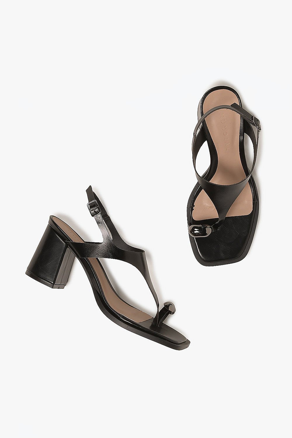 Sandália Feminina Salto Alto Mundial Fabricia Preto 3