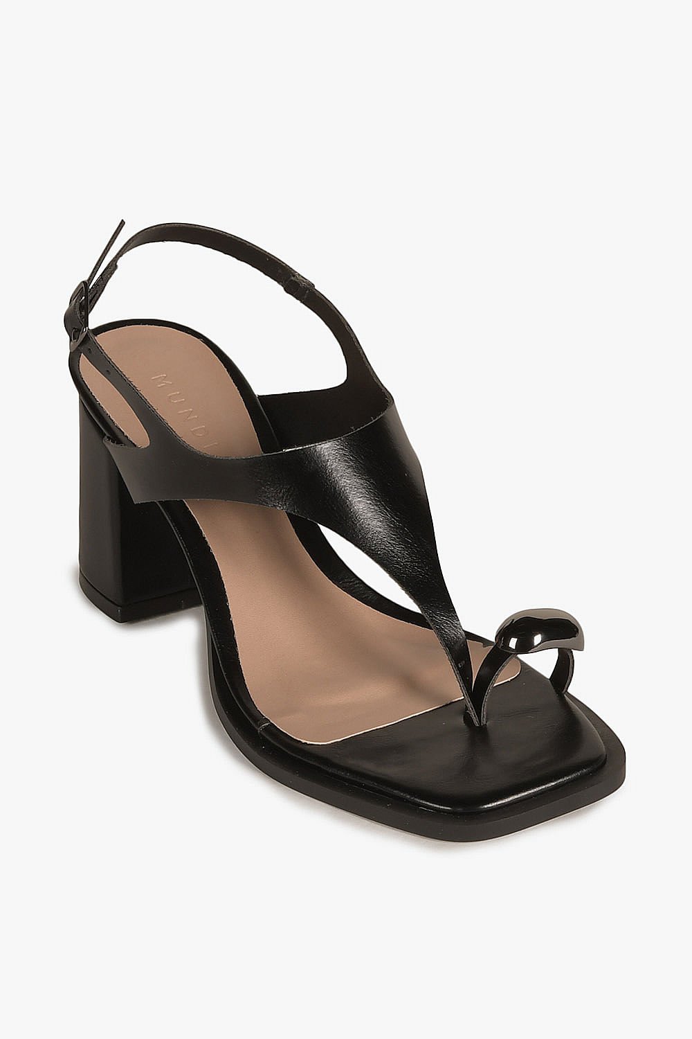 Sandália Feminina Salto Alto Mundial Fabricia Preto 4