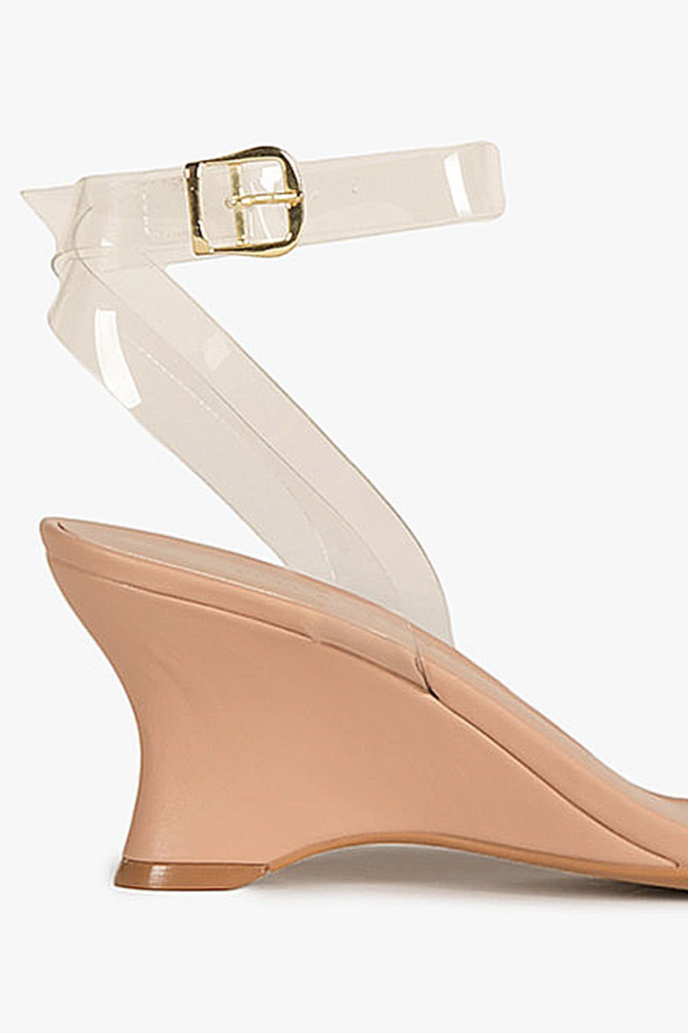 Sandália Feminina Anabela Mundial Fabiane Bege 4