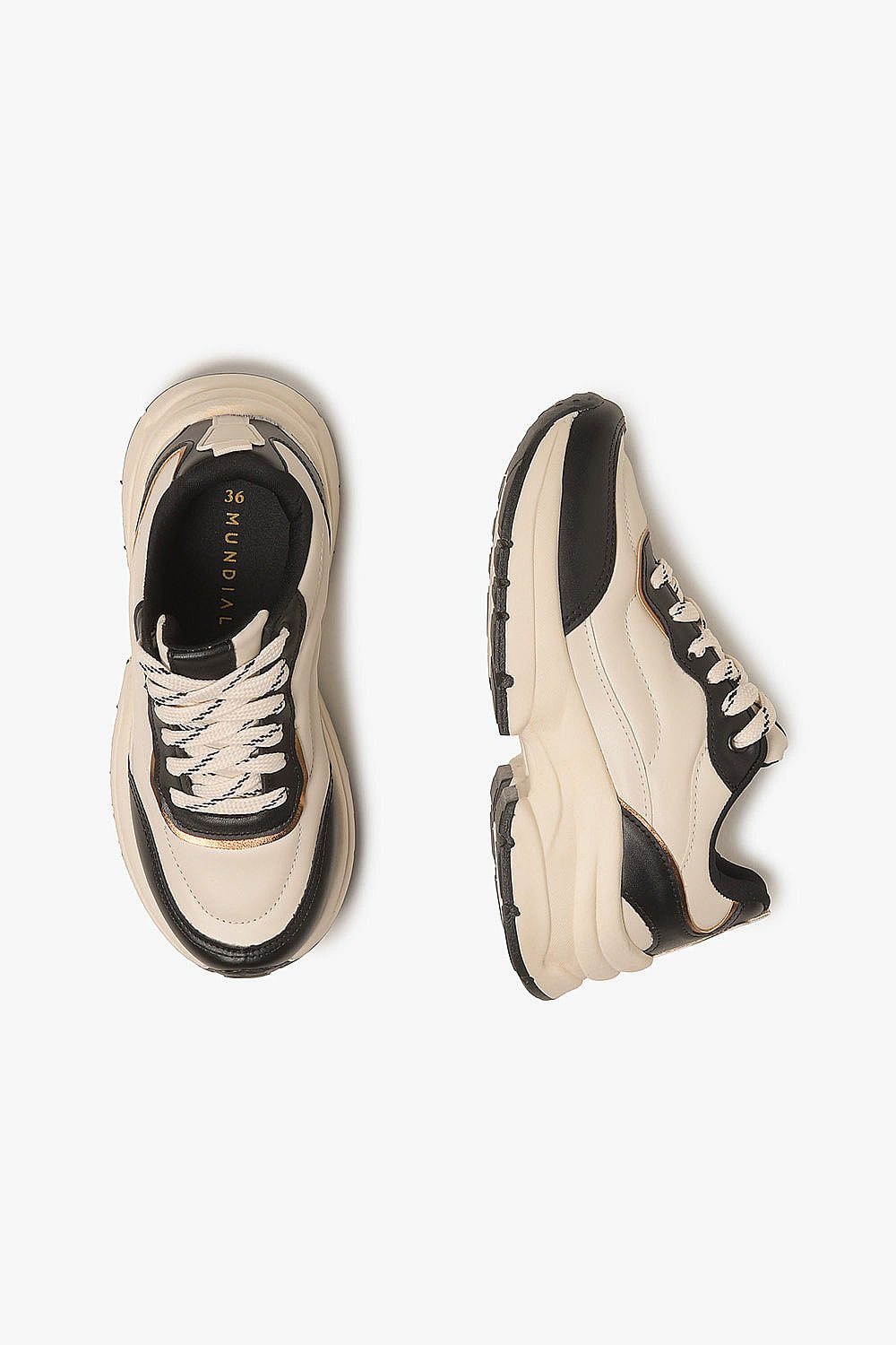 Tênis Feminino Plataforma Mundial Skarine Bege 3