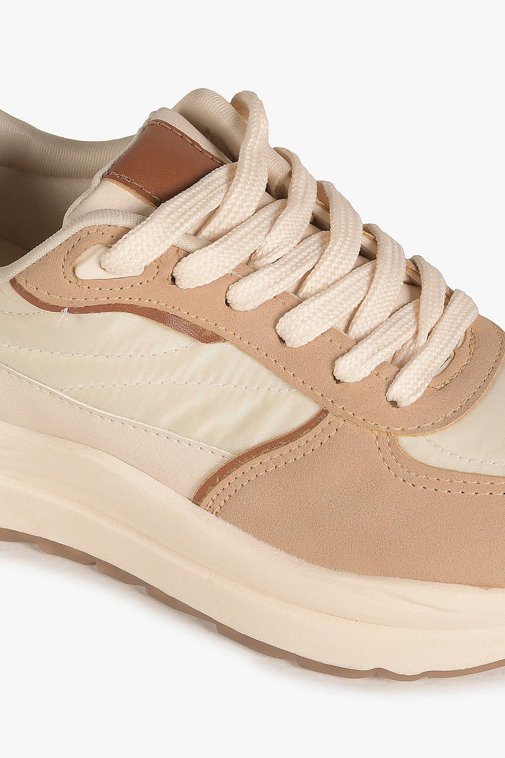 Tênis Feminino Plataforma Mundial Thaisa Bege 2