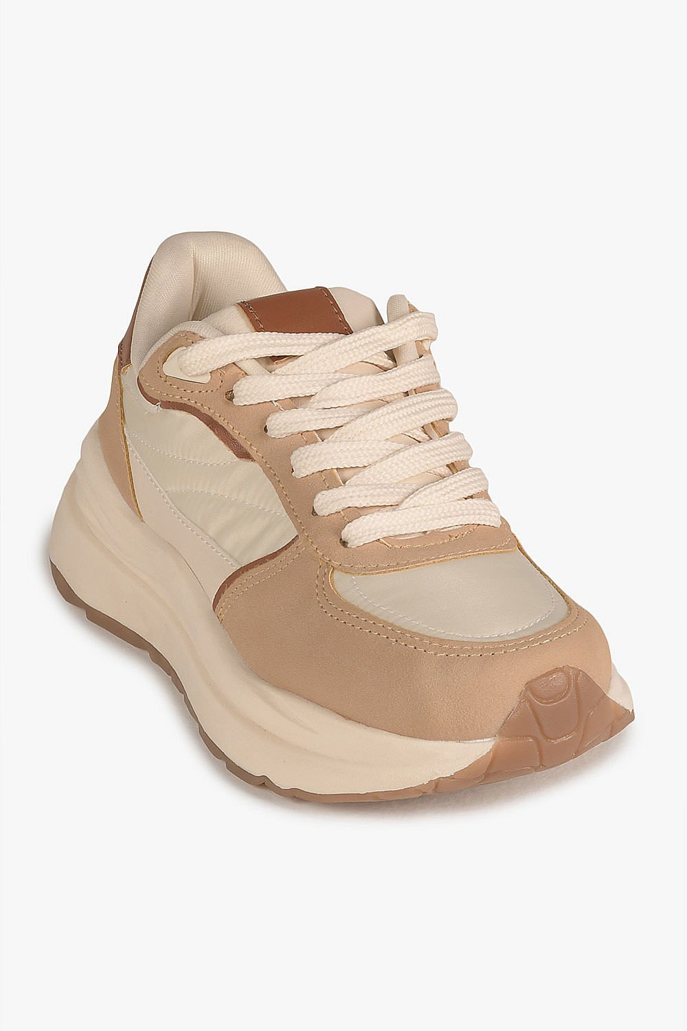 Tênis Feminino Plataforma Mundial Thaisa Bege 4