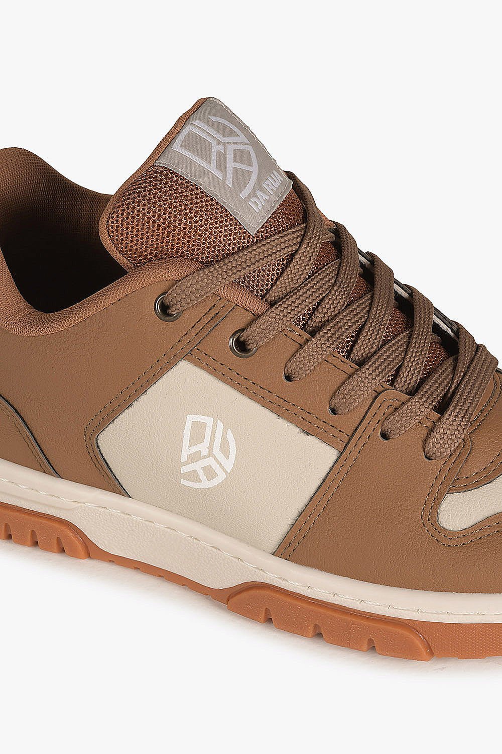 Tênis Da Rua Casual Cairo Bege/Marrom 2