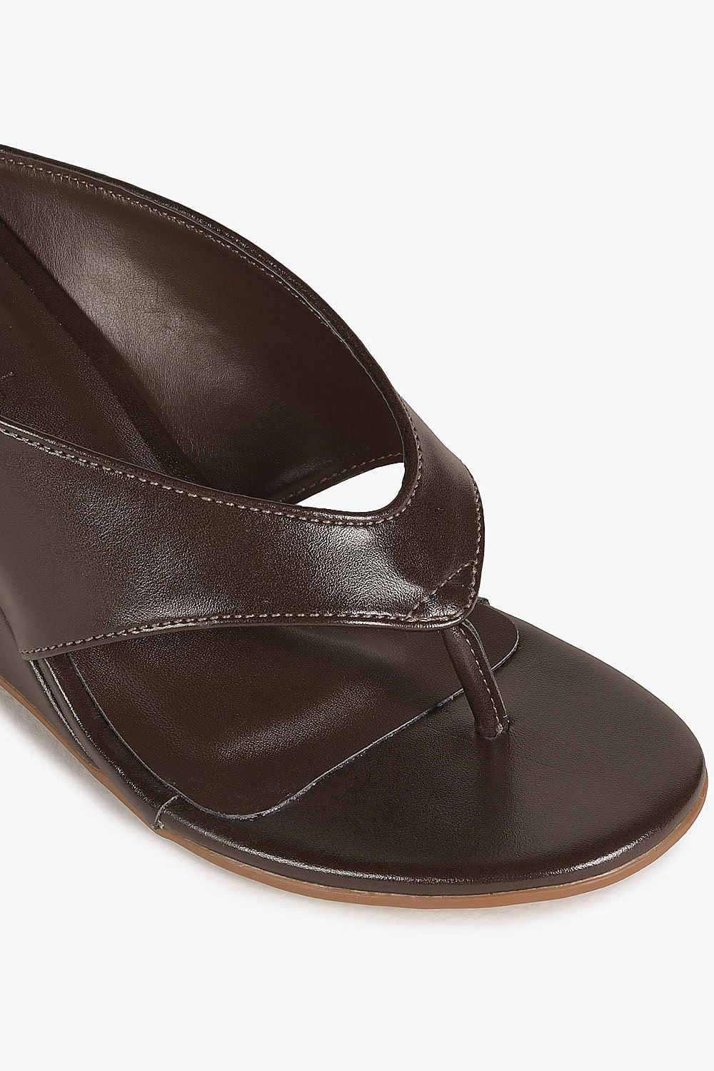 Sandália Feminina Anabela Mundial Deborah Marrom 2